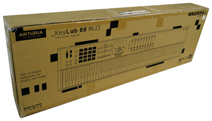 Arturia KeyLab 88 MkII USB MIDI Hammer Action 88-Key Black Keyboard Controller