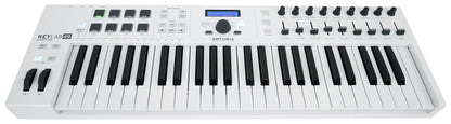 Arturia KeyLab Essential 49-Key USB MIDI Keyboard Controller in White+Software