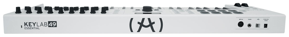 Arturia KeyLab Essential 49-Key USB MIDI Keyboard Controller in White+Software