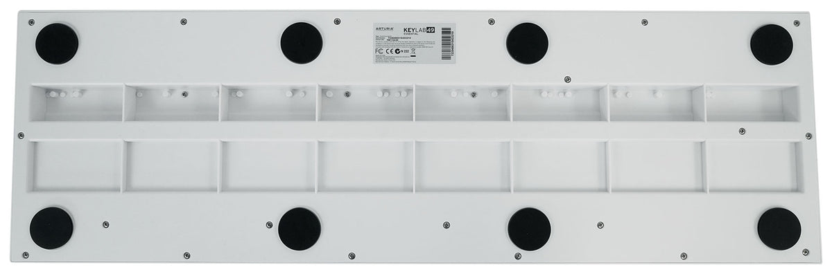 Arturia KeyLab Essential 49-Key USB MIDI Keyboard Controller in White+Software