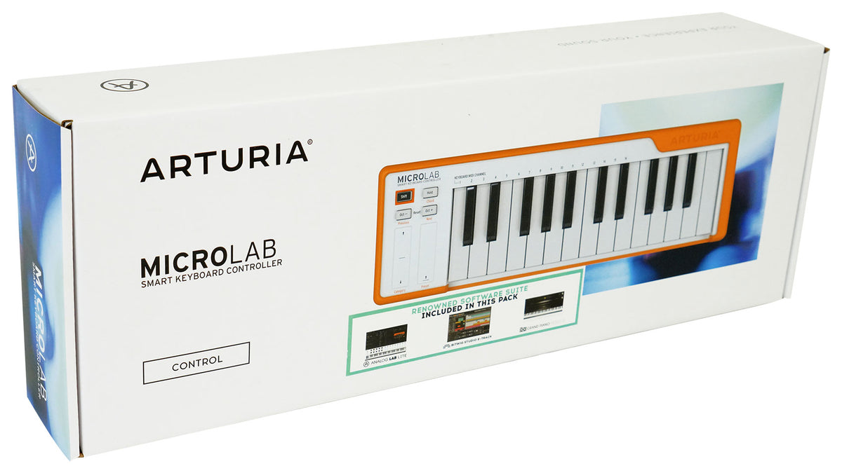 Arturia Microlab Orange Music Production USB MIDI 25-Key Keyboard Controller
