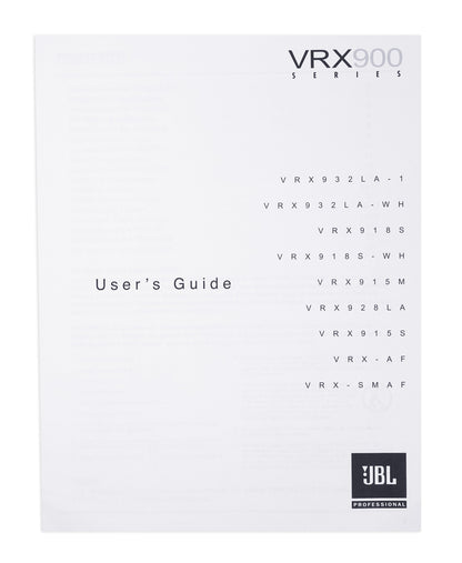 JBL VRX928LA 8" 400 Watt 2-Way Passive Line-Array Speaker in Black