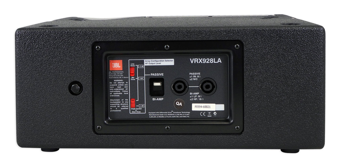 JBL VRX928LA 8" 400 Watt 2-Way Passive Line-Array Speaker in Black