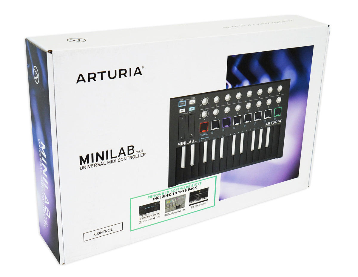 Arturia Minilab MkII Inverted USB Bus Powered Black 25-Key Keyboard Controller