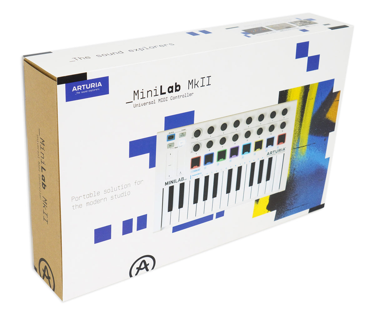 Arturia MiniLab MKII USB MIDI Bus Powered 25-key Keyboard Controller+Software