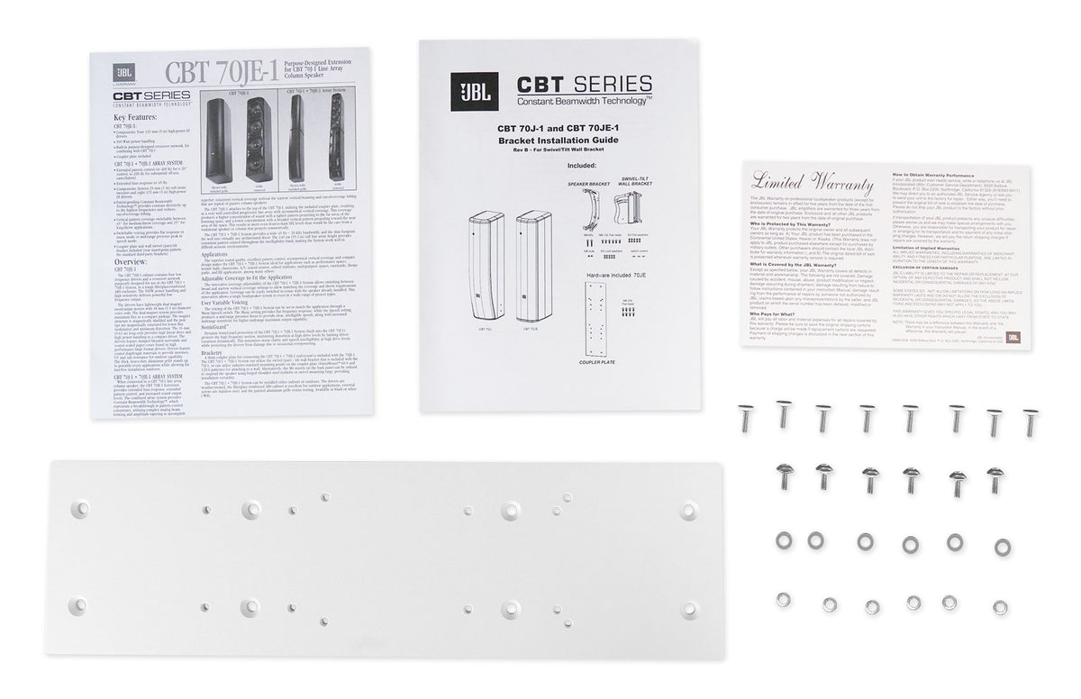 JBL CBT 70JE-1-WH White 500w Extension For CBT 70J-1 Line Array Column Speaker