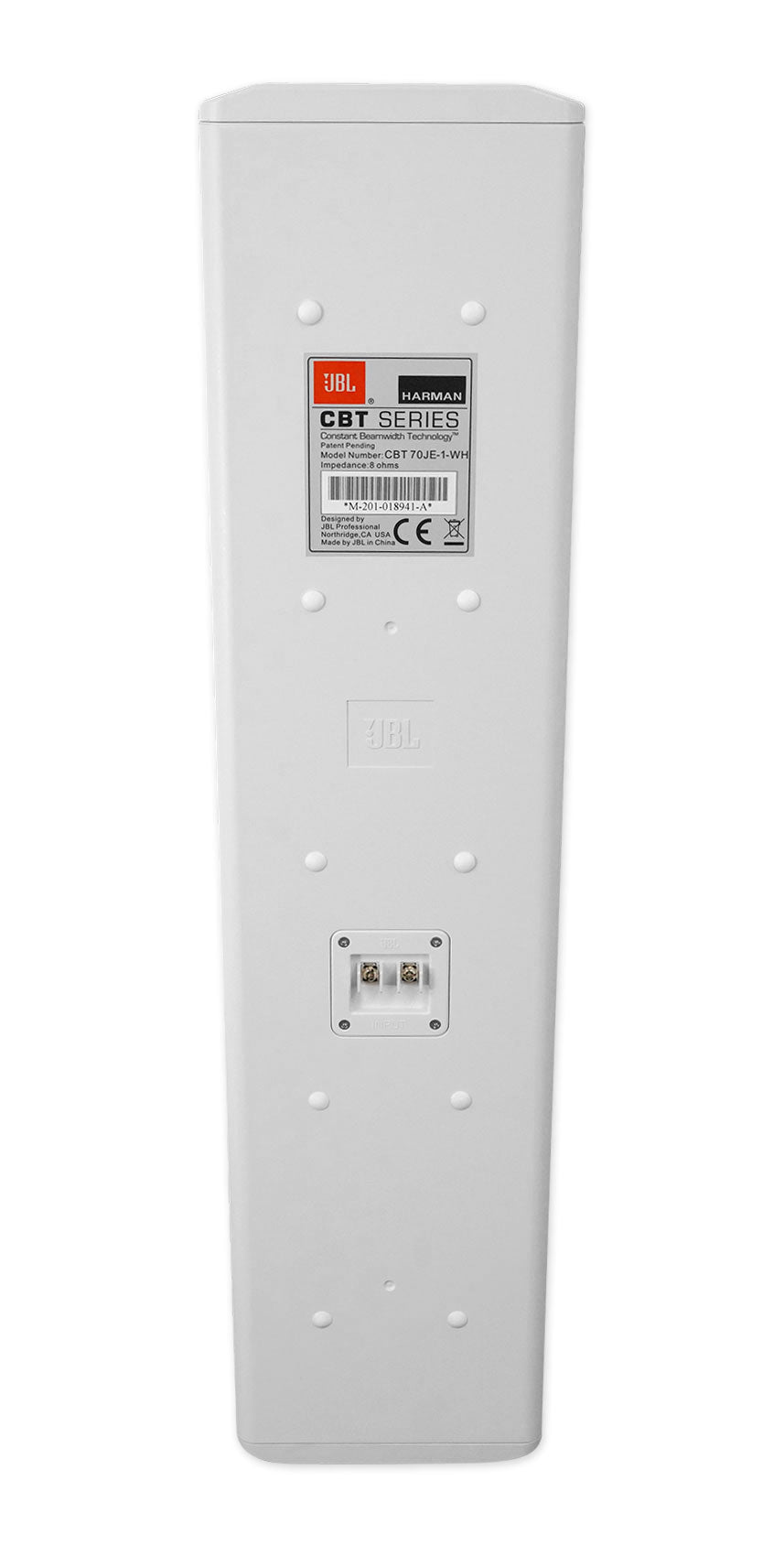 JBL CBT 70JE-1-WH White 500w Extension For CBT 70J-1 Line Array Column Speaker