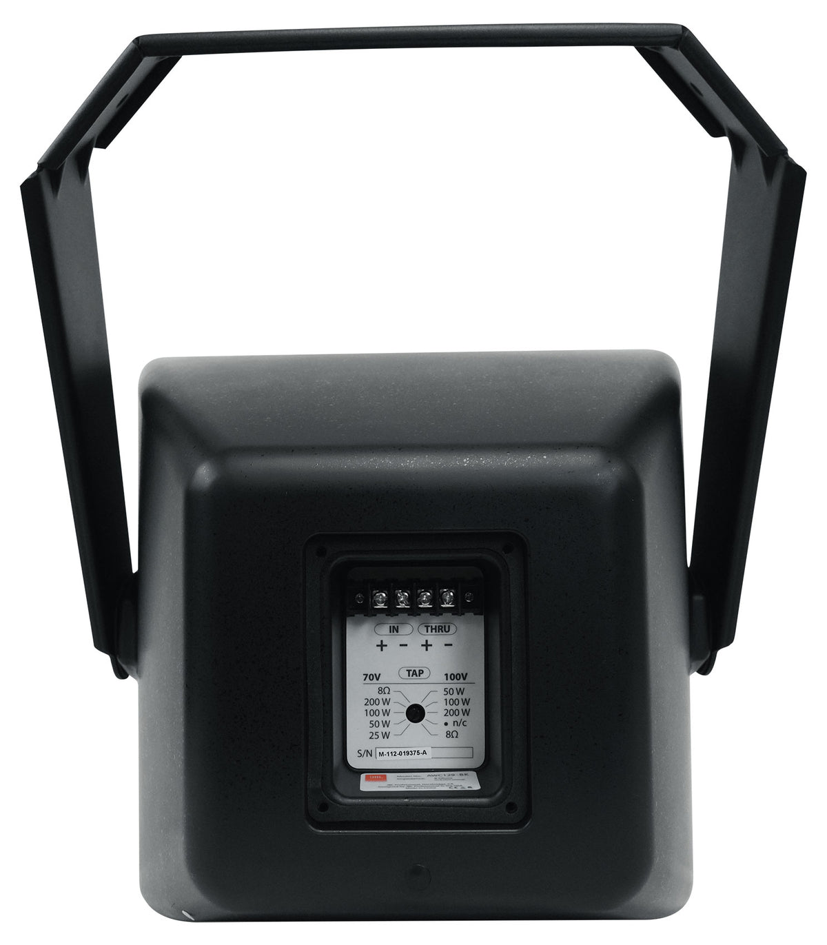 JBL AWC129-BK 12" Black 2-Way Indoor/Outdoor Surface Mount Commercial Speaker