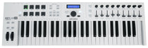 Arturia KeyLab Essential 49-Key USB MIDI Keyboard Controller in White+Software