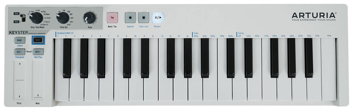 Arturia KeyStep Sequencer Midi USB Live Sound DJ/Recording Keyboard Controller