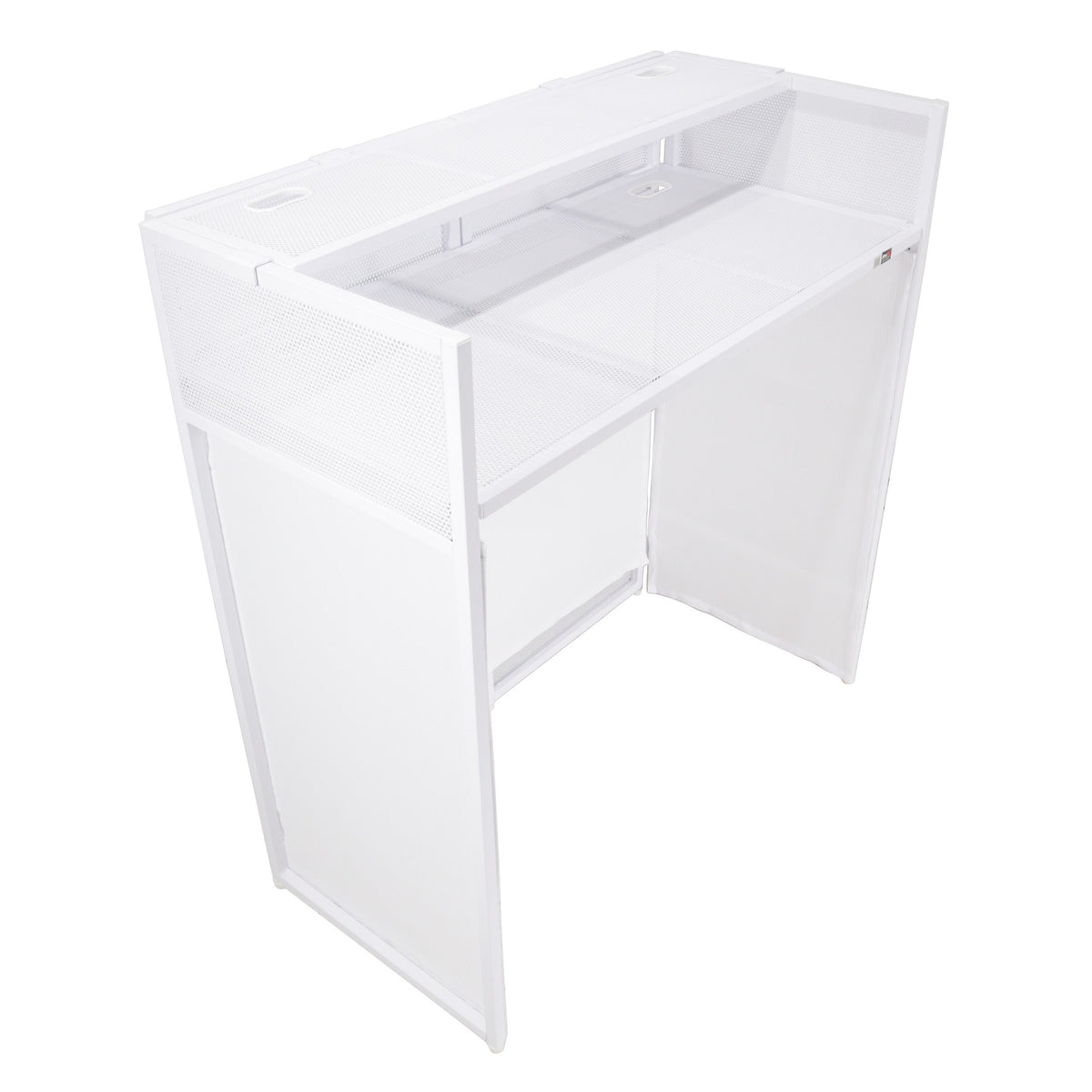 XF-VISTA WH MK2 DJ Facade Table Station with White and Black Scrims and Padded Bag