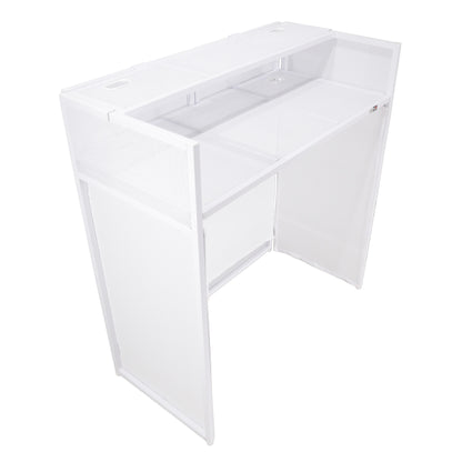 XF-VISTA WH MK2 DJ Facade Table Station with White and Black Scrims and Padded Bag