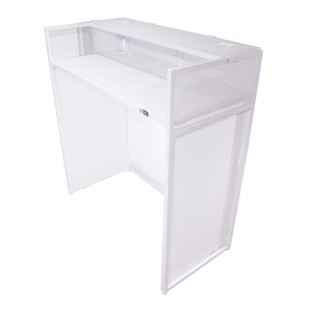 XF-VISTA WH MK2 DJ Facade Table Station with White and Black Scrims and Padded Bag