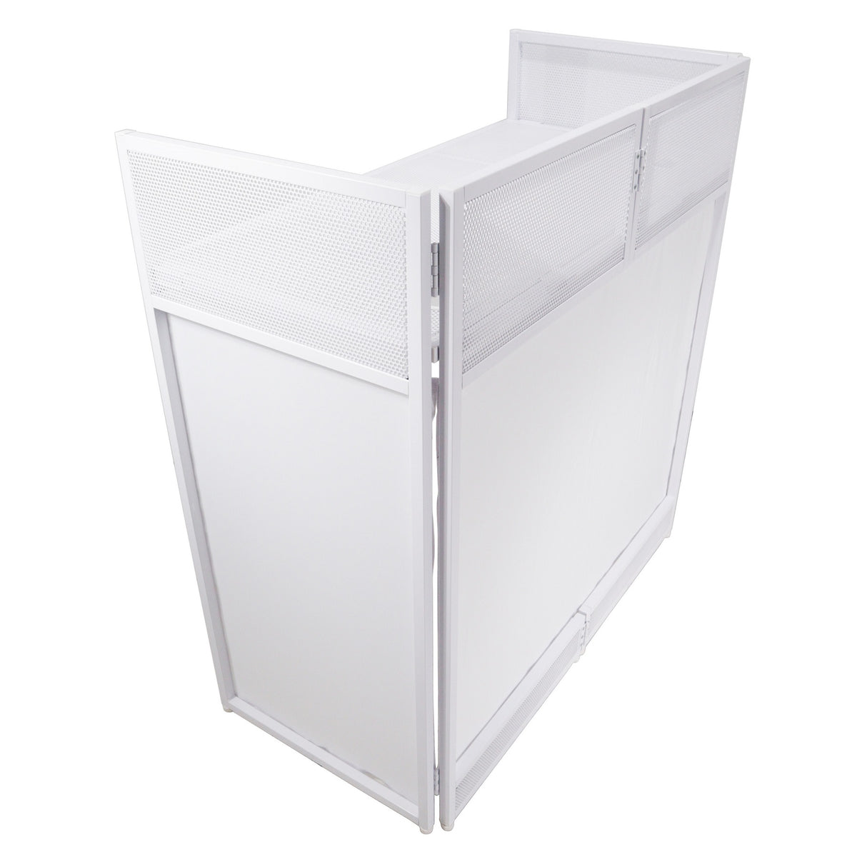 XF-VISTA WH MK2 DJ Facade Table Station with White and Black Scrims and Padded Bag