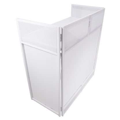 XF-VISTA WH MK2 DJ Facade Table Station with White and Black Scrims and Padded Bag