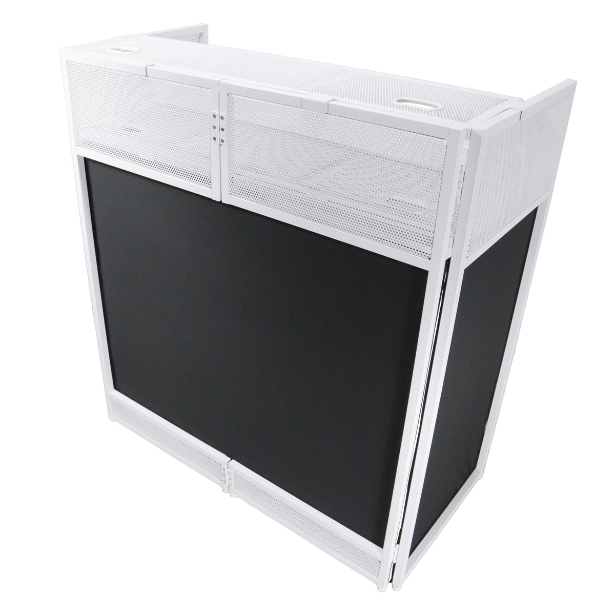 XF-VISTA WH MK2 DJ Facade Table Station with White and Black Scrims and Padded Bag