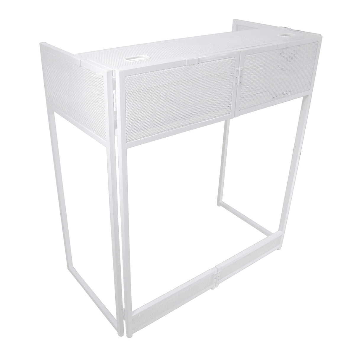 XF-VISTA WH MK2 DJ Facade Table Station with White and Black Scrims and Padded Bag