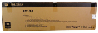 JBL CBT 1000 1500w 2-Way Swivel Wall Mount Line Array Column Speaker in Black