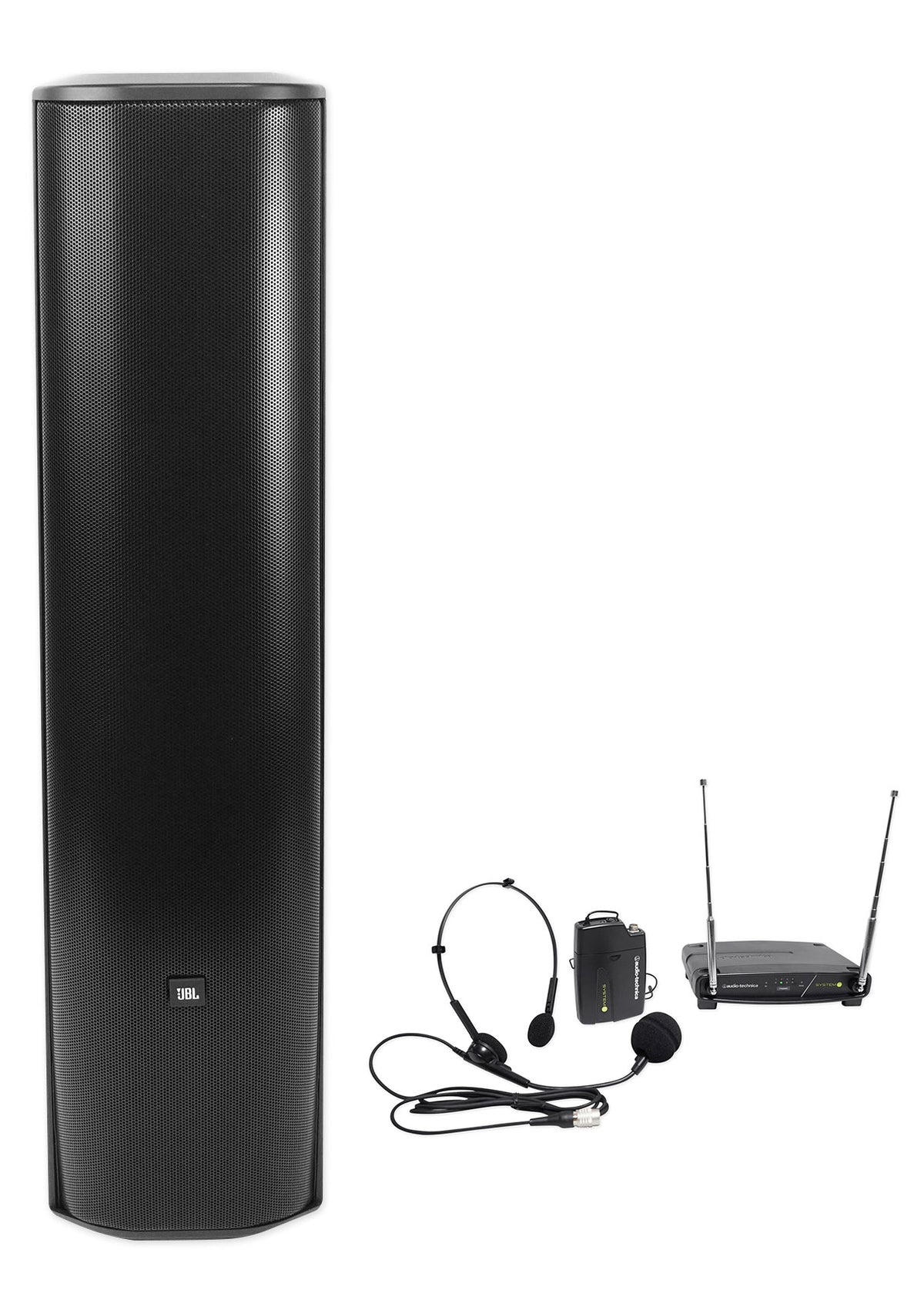 JBL CBT 70J-1 500w Black Swivel Wall Mount Line Array Column Speaker+Headset Mic