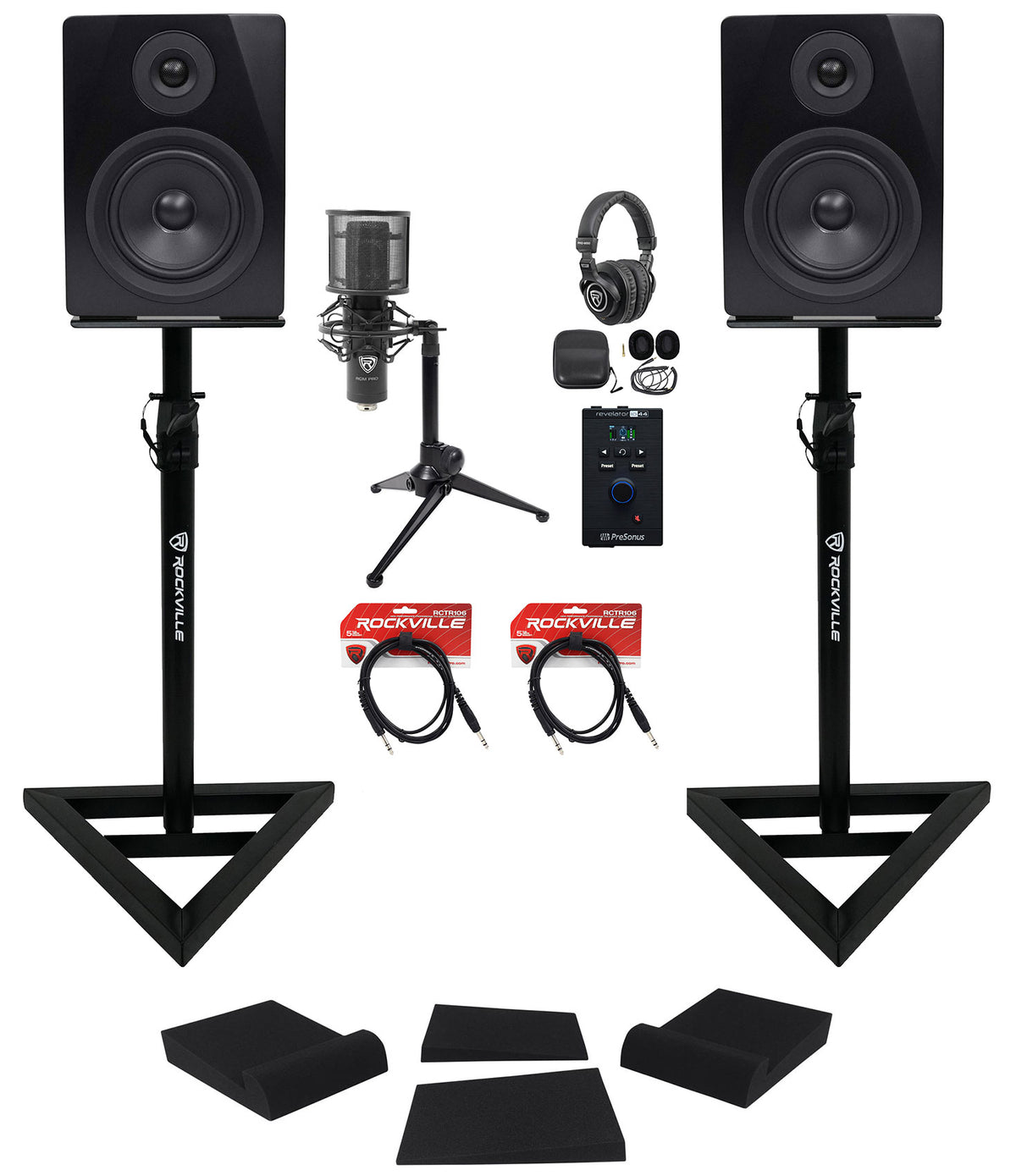 Revelator io44 Home Studio Recording Kit With Monitor Stands