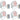 (8) Rockville BATTERY PAR 6RF White Rechargeable Wireless DMX Lights+RF Remotes