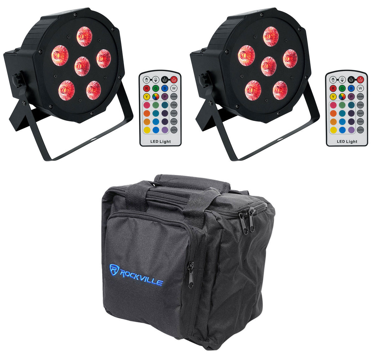 BATTERY PAR 6RF Black 2-Pack + RLB90 Travel Bag Bundle