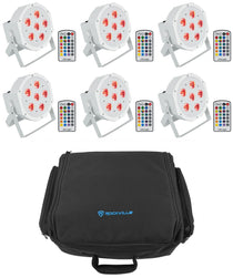 Battery Par 6RF White 6-Pack + RLBP6 Backpack Bundle