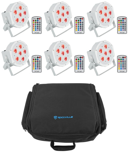 Battery Par 6RF White 6-Pack + RLBP6 Backpack Bundle