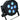 Rockville BATTERY PAR PACK 6RF Black (8) Rechargeable Wash Lights+Charging Case