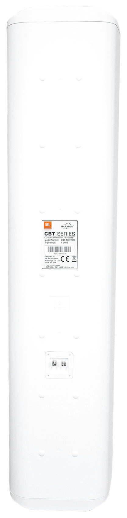 JBL CBT 1000-WH 1500w 2-Way Swivel Wall Mount Line Array Column Speaker in White
