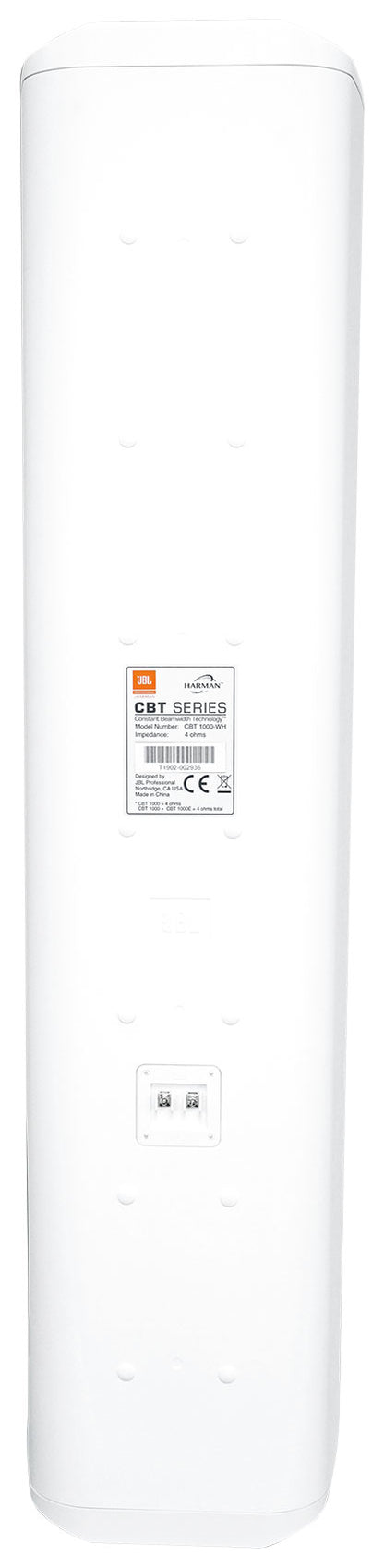 JBL CBT 1000-WH 1500w 2-Way Swivel Wall Mount Line Array Column Speaker in White
