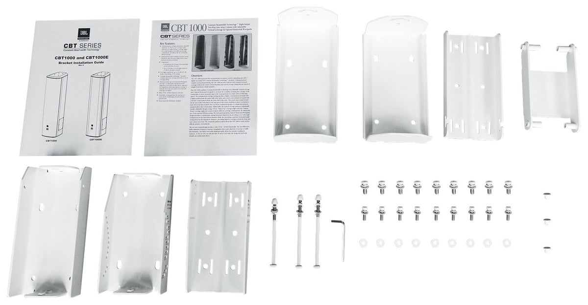 JBL CBT 1000-WH 1500w 2-Way Swivel Wall Mount Line Array Column Speaker in White