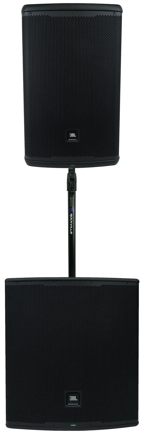 EON715 15" PA Speaker + EON718S 18" Subwoofer + Air-Assist Pole Mount