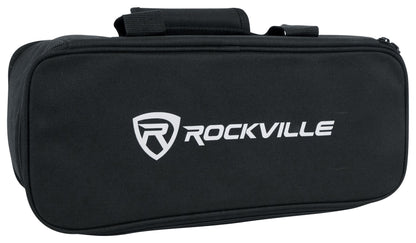 Rockville 4 PACK MINI RF1 RGBWA+UV DJ/Party Wash Lights+Bag+RF Long Range Remote