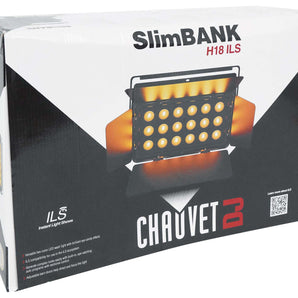 (2) Chauvet DJ SLIMBANK H18 ILS DMX RGBAW+UV LED Wash Par Lights w/Eye Candy FX