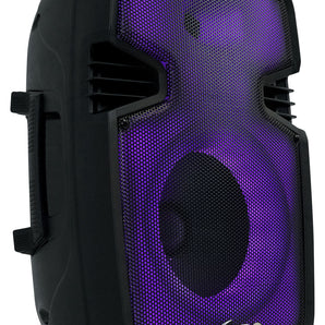 Technical Pro PLIT8 Rechargeable Portable 8" Bluetooth Party Speaker with LED