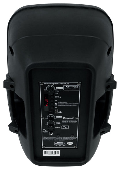 Technical Pro PLIT8 Rechargeable Portable 8" Bluetooth Party Speaker with LED