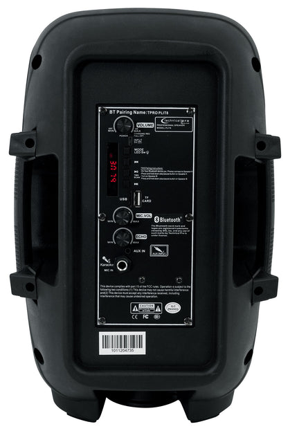 Technical Pro PLIT8 Rechargeable Portable 8" Bluetooth Party Speaker with LED