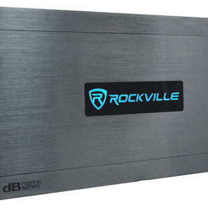 Rockville DBM50 4000 Watt/980w RMS 5 Channel Marine/Boat Amplifier Amp+Mic