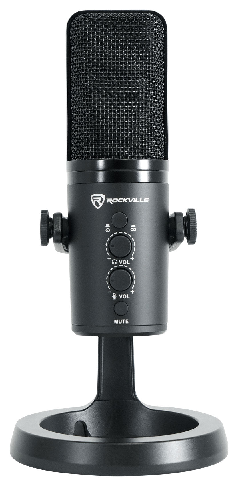 Rockville ROCK-STREAM PRO Gaming Streaming Recording Dual Pattern USB Microphone