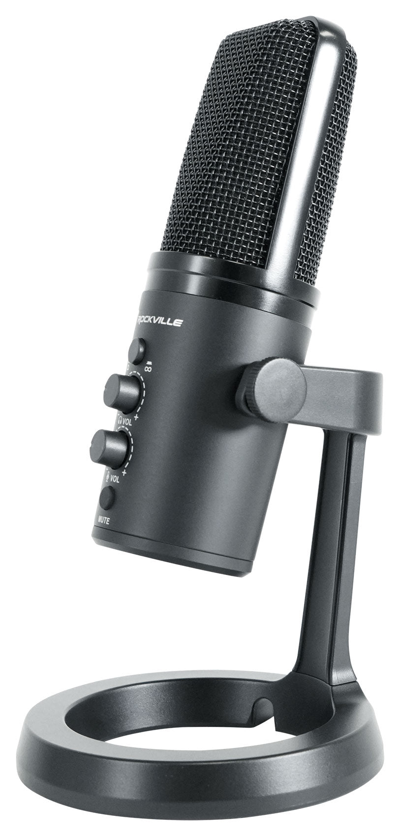 Rockville ROCK-STREAM PRO Gaming Streaming Recording Dual Pattern USB Microphone