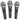 SAMSON Q6 3-Pack Dynamic Vocal Cardioid Handheld Microphones+Mic Clips+Foam Case