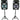 Technical Pro CLUB12 12" Rechargeable Bluetooth Speakers+Stands+Remote+Mic+Light