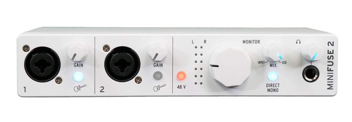 Arturia Minifuse 2 White 2x2 USB MIDI Audio Recording Interface+Software