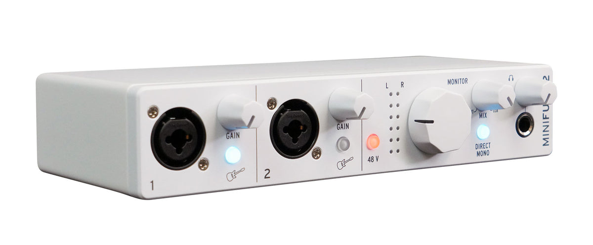 Arturia Minifuse 2 White 2x2 USB MIDI Audio Recording Interface+Software