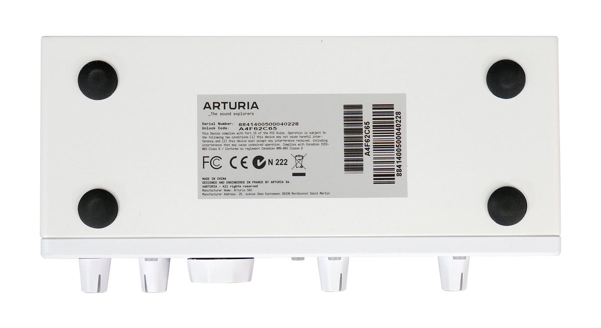 Arturia Minifuse 2 White 2x2 USB MIDI Audio Recording Interface+Software
