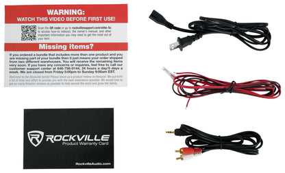 Rockville ELITE-5C Wood 800w Home Theater 5.25" Bluetooth Bookshelf Speakers