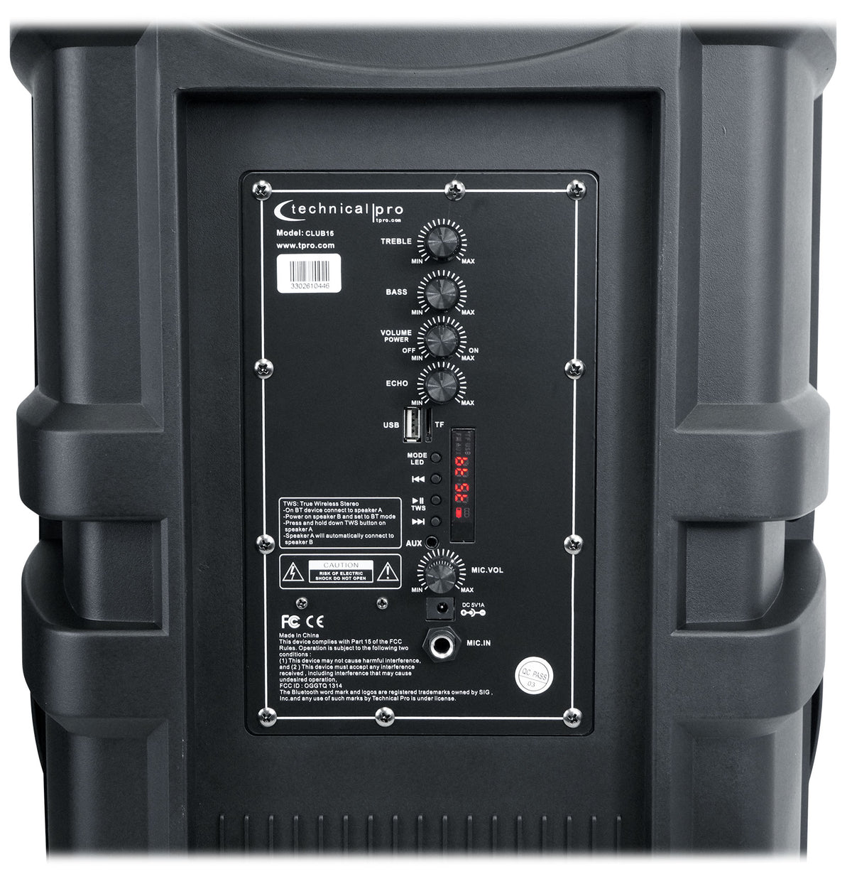 CLUB15 15" Rechargeable Bluetooth Speakers