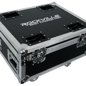Rockville BEST CHARGE H2O Charging Travel Road Case For (6) BEST PAR H2O Lights