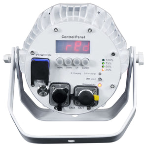 Rockville BEST PACK H2O WHITE (6) Water Resist Battery Wash Lights+Charging Case